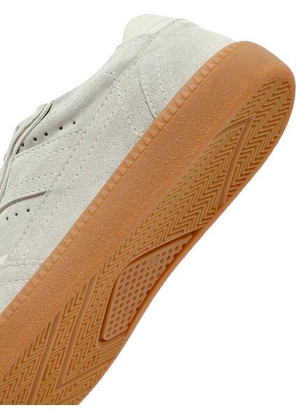 Kadın Bej Bağcıklı Süet Deri Sneaker 25AFD370810