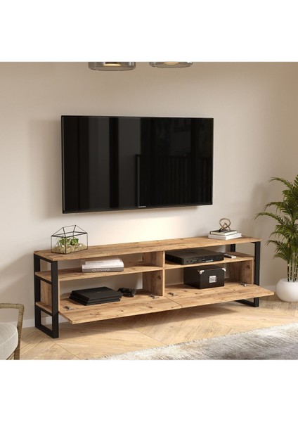EL19 Elanor 180CM Metal Tv Ünitesi Tv Sehpası 2 Kapaklı ELA19-A fırsatları