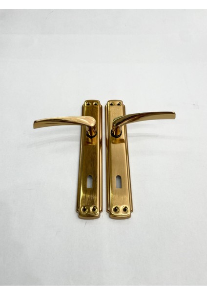 Bravo Oda Kapı Kolu - Aynalı Tam Alüminyum - 1 Takım -No : 5