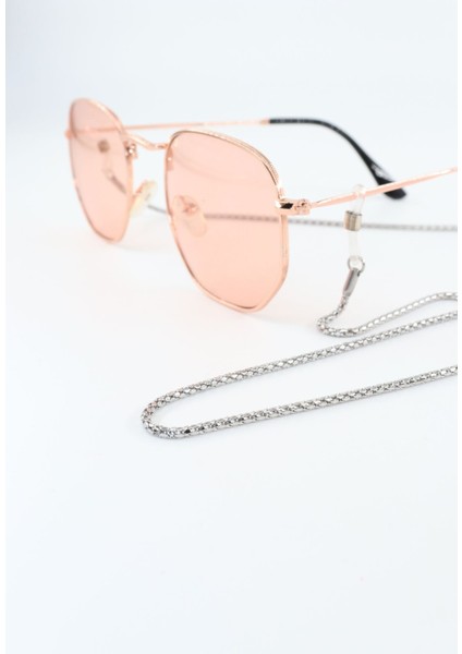 Çelik Gümüş Renk. Gözlük Zinciri. Özel Tasarım Steel. Gözlük Ipi. Gözlük Askısı. Unisex fırsatları