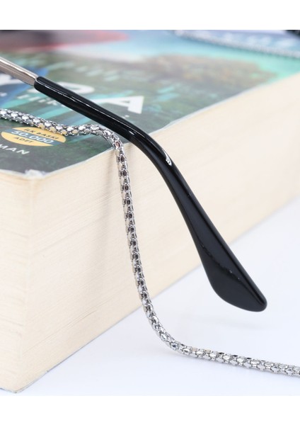 Çelik Gümüş Renk. Gözlük Zinciri. Özel Tasarım Steel. Gözlük Ipi. Gözlük Askısı. Unisex indirimleri