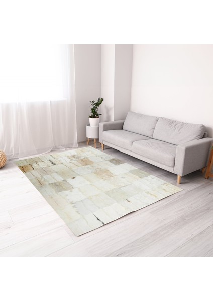 Beyaz Oğlak Derisi Salon Halısı - El Dokuma Halı, Modern ve Şık Tasarımlı Halı fırsatları