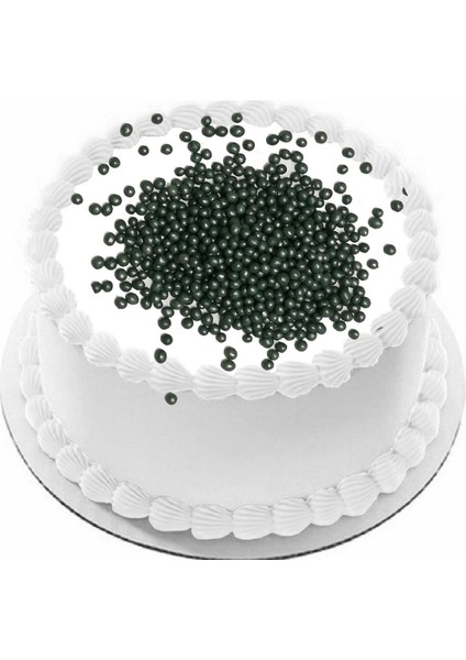 Yenilebilir Pasta Süslemesi Pirinç Patlağı Çikolatalı Siyah Renk 40 gr Gelecek