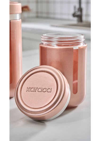 Şık Rosegold Kavanoz ve Saklama Kabı Seti, Estetik ve Kullanışlı Tasarım modelleri