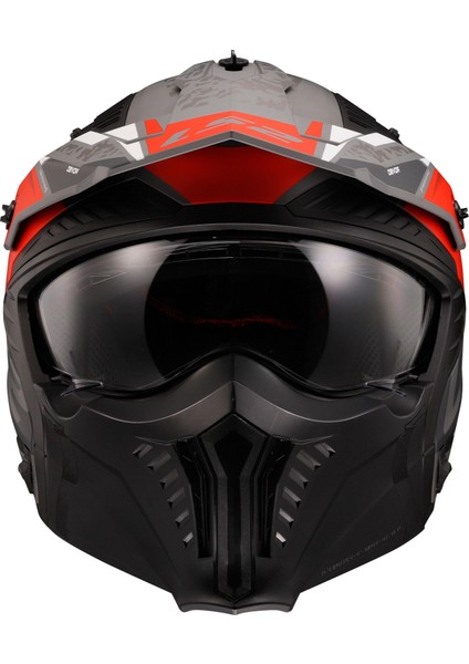 Drıfter Devor Mat Gri-Tıtanıum-Kırmızı Kask fiyatları