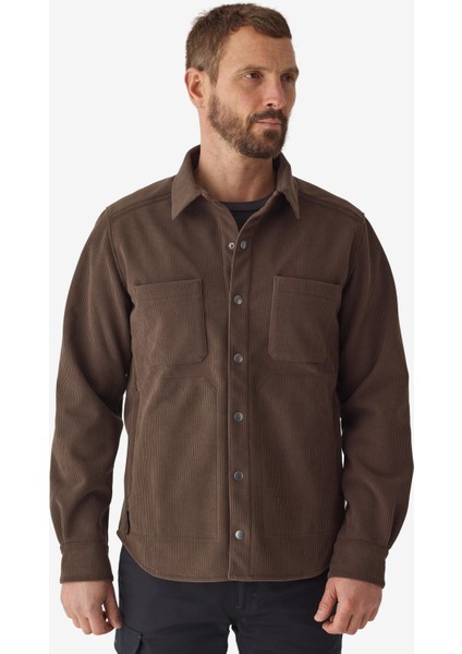 Solognac Erkek Uzun Kollu Avcı Gömleği - Kahverengi - Avcılık ve Doğa Gözlemi - 500