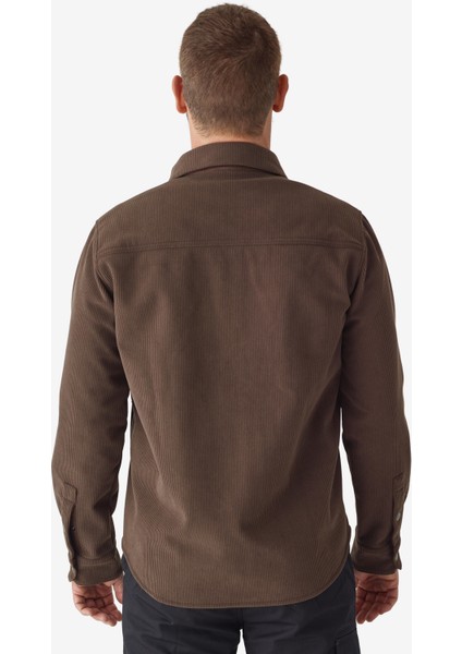 Solognac Erkek Uzun Kollu Avcı Gömleği - Kahverengi - Avcılık ve Doğa Gözlemi - 500 fırsatları