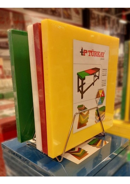 Sofra Mutfak Polietilen Kesim Tahtası 50x30x2 cm Et Sebze Meyve Hazırlama Karışık Renk fırsatları