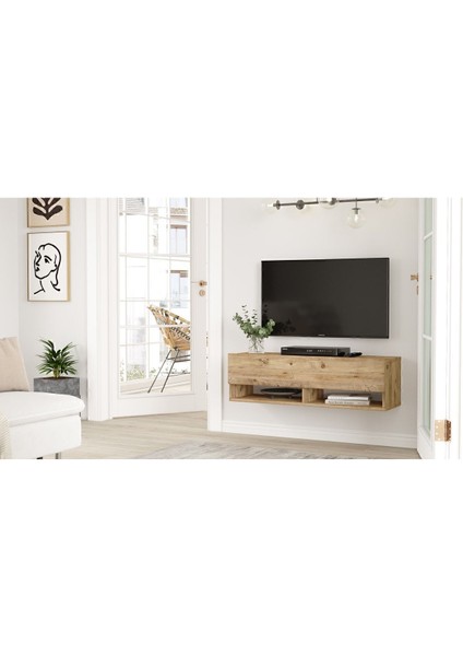 Aven Tv Ünitesi Tv Sehpası Raflı Kapaklı 100CM Çam AVE13-A modelleri
