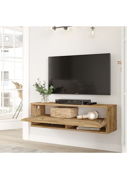 Aven Tv Ünitesi Tv Sehpası Raflı Kapaklı 100CM Çam AVE13-A fırsatları