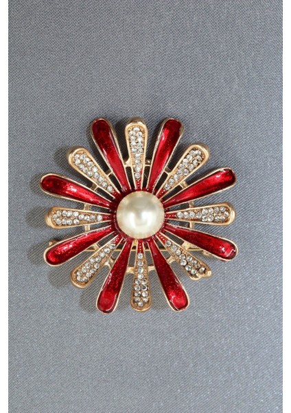 Zirkon Taşlı Incili Papatya Broş. Yaka Iğnesi Papatya Broş. Taşlı Incili Kadın Broş. Papatya Broş. indirimleri