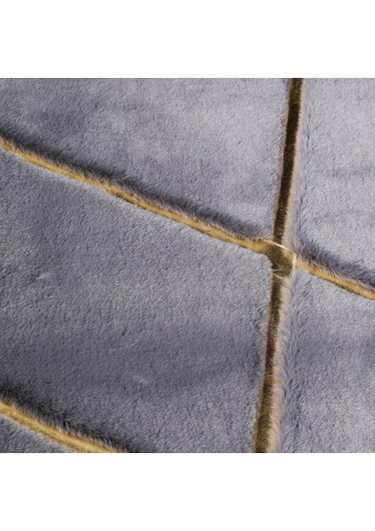 Gri Tonlarında Modern Peluş Halı, Yumuşak Salon Halısı modelleri