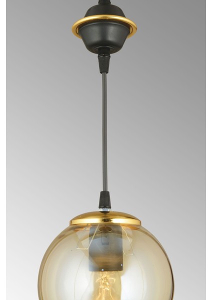 Modern Siyah Tekli Bal Glop Cam Avize, Şık ve Zarif Aydınlatma Dekoru modelleri