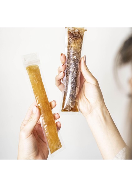 Tek Kullanımlık Meybuz Poşeti 40 Adet (5. 5X22 Cm)- 5 Adet Bakır Metal Kavanoz Poşet fiyatları