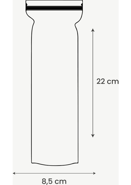 Tek Kullanımlık Meybuz Poşeti 40 Adet (5. 5X22 Cm)- 5 Adet Bakır Metal Kavanoz Poşet