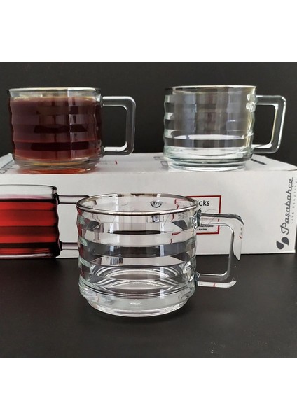 Turuncu 6'lı Kupa Seti, 250 Ml, Şık ve Dayanıklı, Kutulu