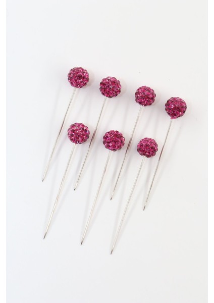8’li Fuşya Taşlı Eşarp Iğnesi. Şal Iğnesi. Türban Iğnesi. Başörtü Iğnesi. Eşarp ve Şal Iğnesi. fırsatları