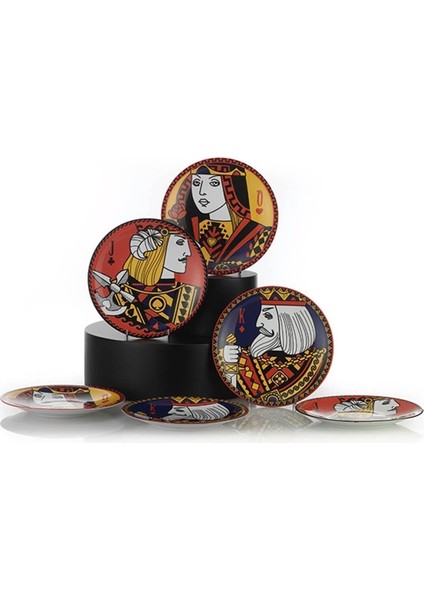 Renkli 6 Kişilik Pasta Takımı, Şık ve Kullanışlı Çeyizlik Set fiyatları