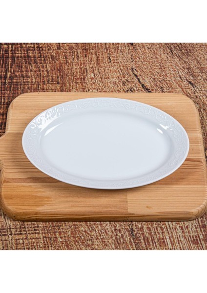 Bahar Dalı 2'li 25 cm Beyaz Kayık Tabak Seti, Şık ve Kullanışlı! modelleri