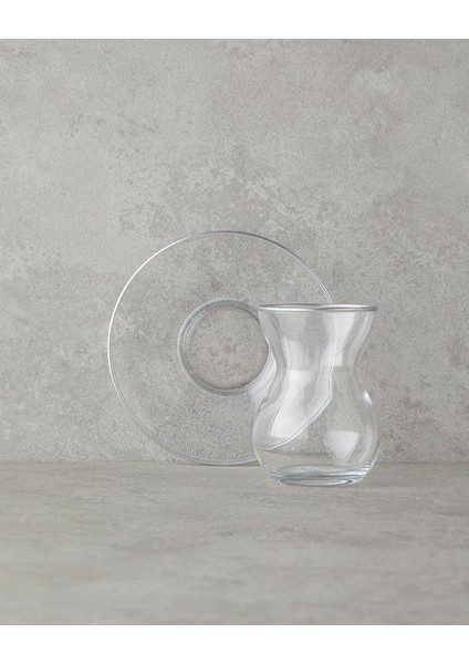 12 Parça Çay Seti 6 Kişilik 140 ml Gümüş Renk fiyatları