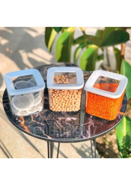 12'li 700 ml Kare Vakumlu Saklama Kabı Seti, Turuncu Renkli, Pratik ve Şık Saklama Çözümü fiyatları