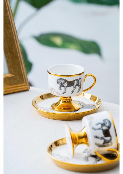 Renkli 2 Kişilik Kahve Fincanı Takımı, 90 Ml, Şık ve Kullanışlı Set fiyatları