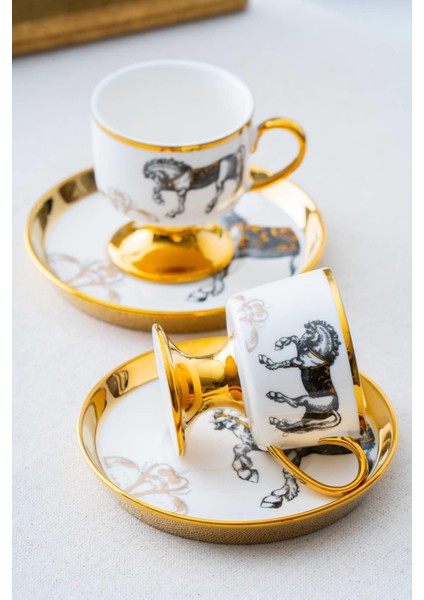 Renkli 2 Kişilik Kahve Fincanı Takımı, 90 Ml, Şık ve Kullanışlı Set modelleri