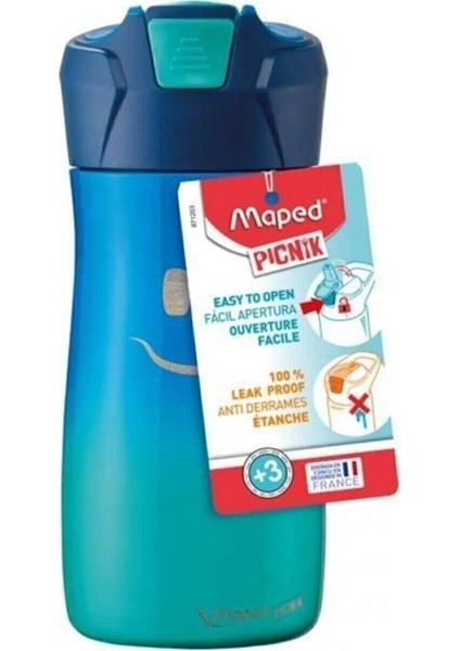 Gülen Yüzlü 430ML Paslanmaz Çelik Matara, Şık ve Dayanıklı Tasarım, Kullanışlı ve Sıcacık Tutar