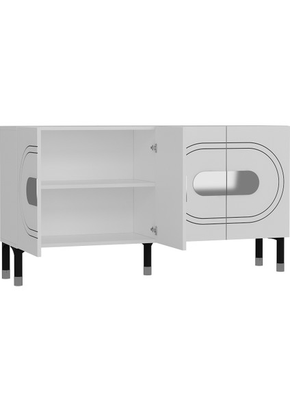 Demetct (KB150) Konsol Beyaz-Gümüş fırsatları