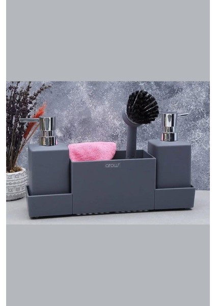 Meliore Akrilik Sıvı Sabunluk 4'lü Sabunluk (Havlu Dahil Değildir)