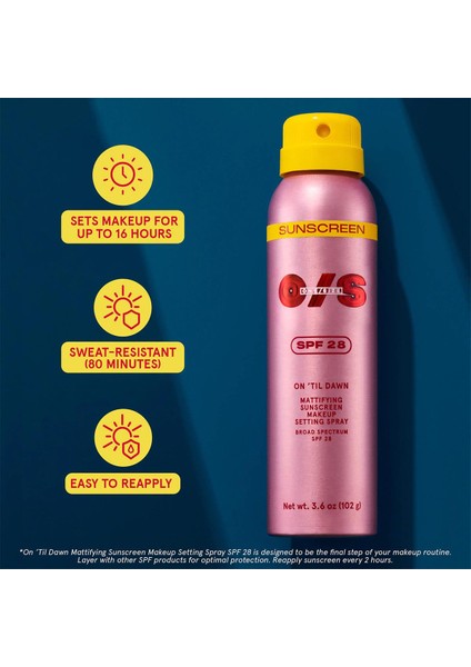 On Til Dawn Spf 28 Matlaştırıcı Makyaj Sabitleyici Sprey 30GR modelleri