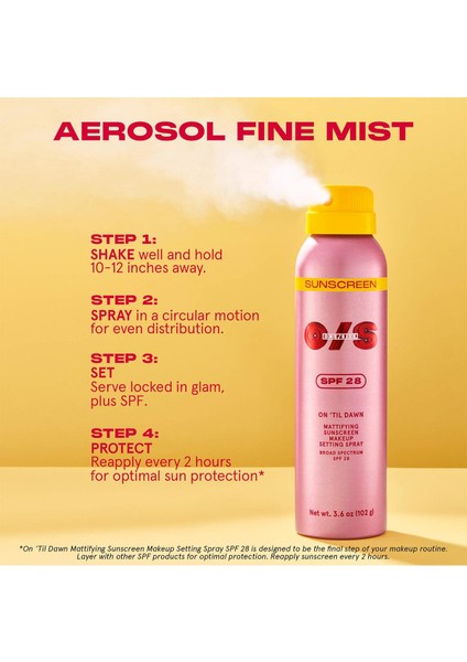 On Til Dawn Spf 28 Matlaştırıcı Makyaj Sabitleyici Sprey 30GR indirimleri