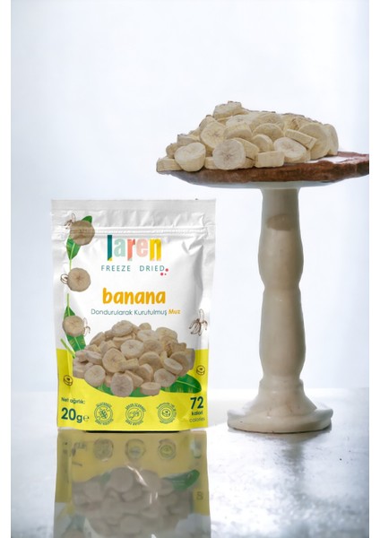 Muz 3 Lü- Dondurularak Kurutulmuş Meyve - Freeze Dry Kuru Meyve 20gr-3'lü modelleri