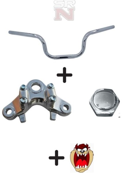 Cg Çita Standart Direksiyon + Gidon Üst Tabla + Rot Somunu Seti+Hedye Tzmanya Sticker Srn