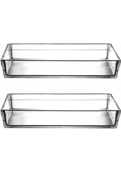 2'li Büyük Boy Dikdörtgen Fırın Kabı, 4350CC, Beyaz, Premium Kalite