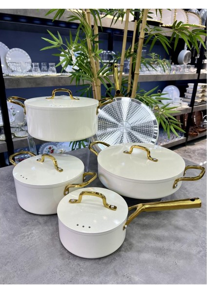 Olbia 9 Parça Lüx Döküm Seramik Kaplama Tencere Seti fiyatları