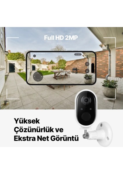 SC053-WQ2 Full Hd Iç & Dış Mekana Uygun 5000 Mah Bataryalı Sesli Akıllı Wifi Kamera Güvenlik Sistemi fiyatları