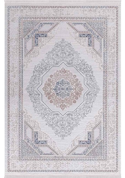 Saklıköy 3104A Gri Mavi Yumuşak Dokulu Tok Dokuma Modern Salon, Mutfak, Oturma, Çocuk Odası Halısı