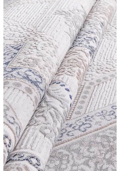 Saklıköy 3104A Gri Mavi Yumuşak Dokulu Tok Dokuma Modern Salon, Mutfak, Oturma, Çocuk Odası Halısı fırsatları