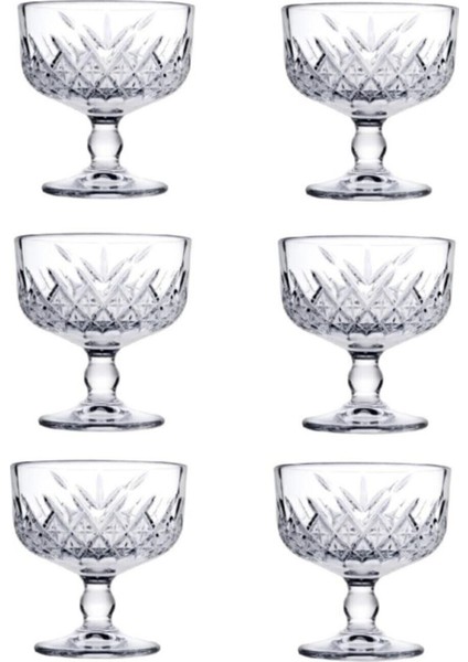 Kahverengi Ayaklı Dondurmalık Cup 6'lı, Şık ve Kullanışlı Tasarım