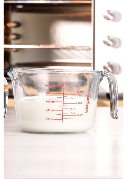 Şeffaf Ölçü Kabı, 1000CC, Dayanıklı ve Pratik Mutfak Gereci fiyatları
