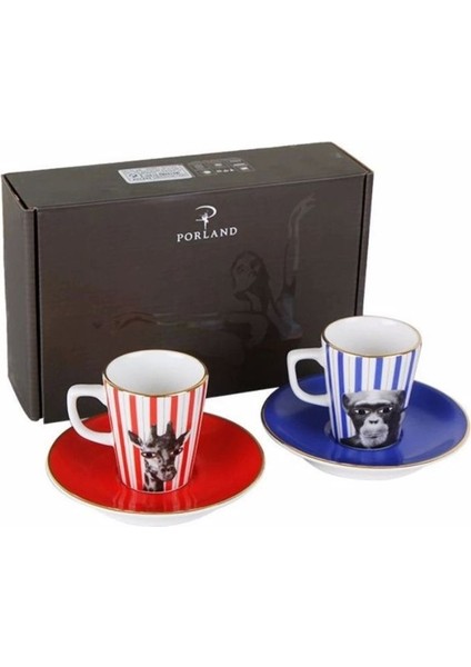 Çocuklara Özel Renkli Hayvanlı Kahve Takımı 4 Parça fiyatları