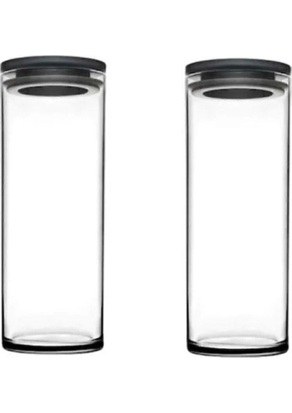 2 Adet Gri Kapaklı Cam Kavanoz, 1230 Cc, Kutulu, Temiz ve Modern Tasarım fiyatları