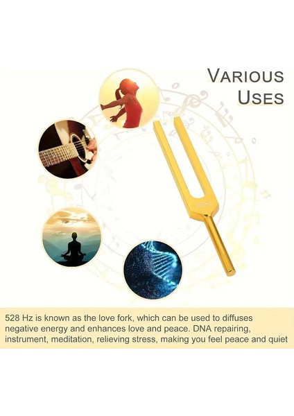 528 Hz Meditasyon ve Rahatlık Akort Solfej Çatalı Yoga Terapi Tuning Fork Enerji Çakra Sevgi Frekans indirimleri