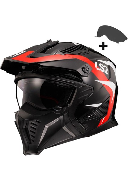 Drıfter Trıalıty Kırmızı Kask