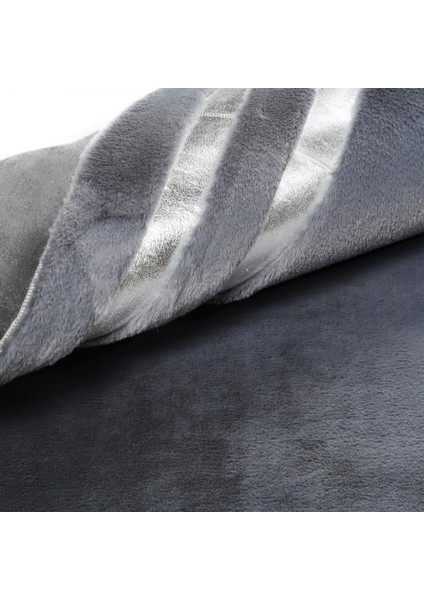 Gri Tonlarında Modern Peluş Halı - Şık Salon Halısı, Kaymaz Taban Halı modelleri