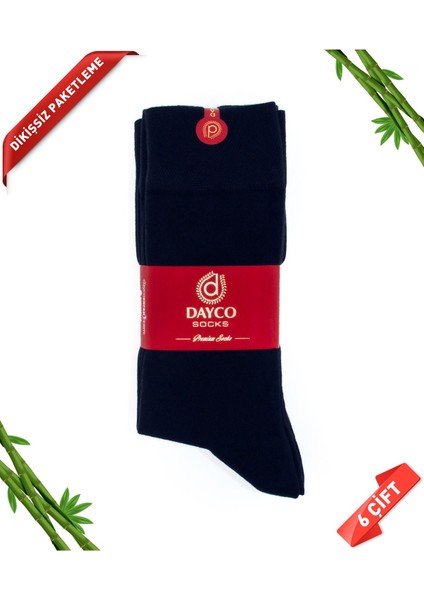 Premium Lacivert Klasik Erkek Kışlık Bambu Çorap 6 Çift Kutulu - 41-45 - 20601 modelleri