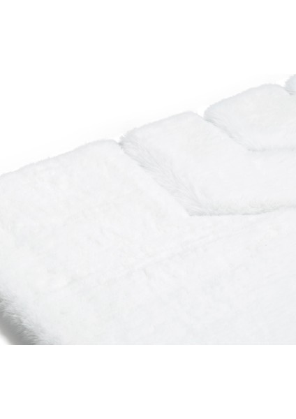 Beyaz Yumuşak Peluş Halı - Şık Yatak Odası Halısı, Kaymaz Taban Halı indirimleri