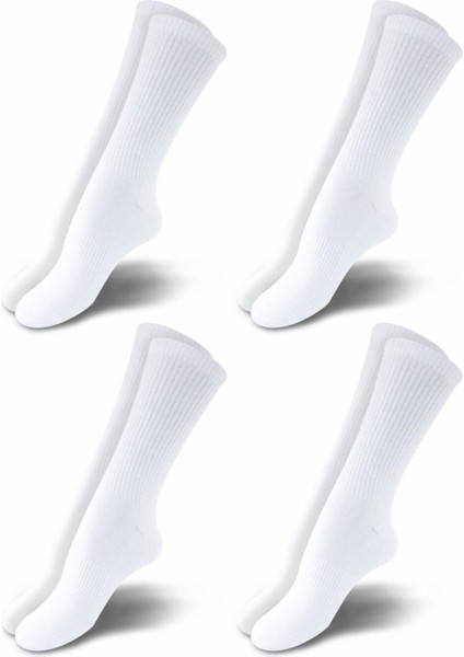 Premium Beyaz Renk Havlu Taban Soket Sporcu ÇORABI-4529-BYZ-35-38