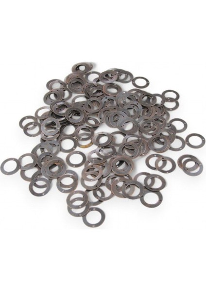 16,5x3 mm Halka Çift Delik Ortası Açık Pul Payet (30 gr 70 Adet)